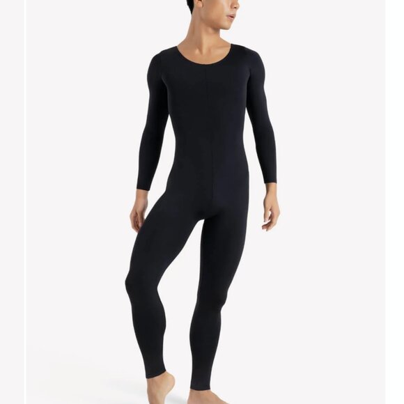 NWT Capezio Black Long Sleeve Unisex Unitard Catsuit in Adult X-Large - Picture 4 of 11